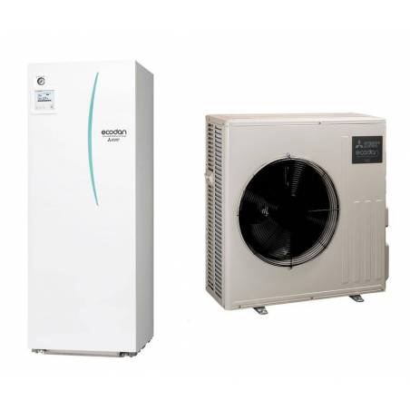 Pac air eau Ecodan hyper heating duo 200 litres