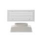 Grille de soufflage lame courbe + plénum abs