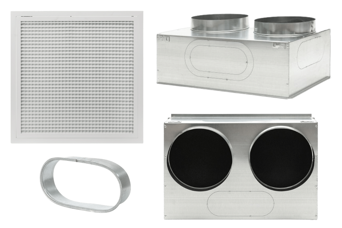 Gainable - Grille de reprise porte filtre 625x400 mm